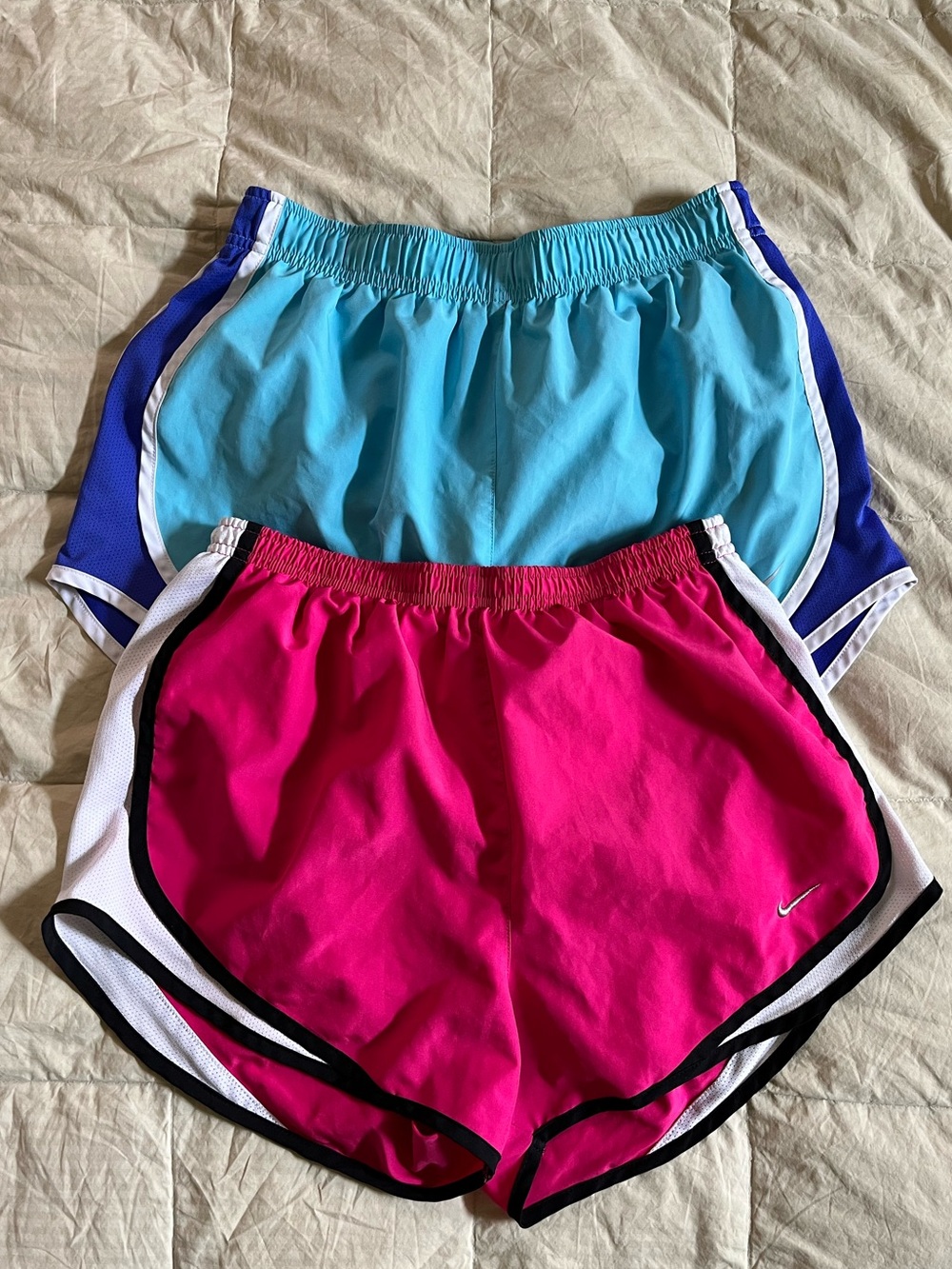 Nike Tempo Dri-FIT Running Shorts
 — Hot Pink and Aqua (2-Pack bundle!!)